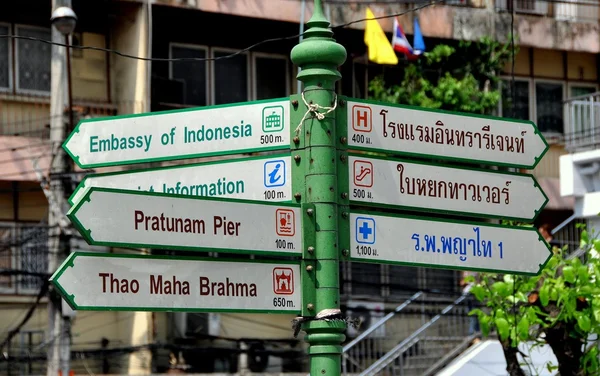 Bangkok, Thailand: Straat tekenen — Stockfoto