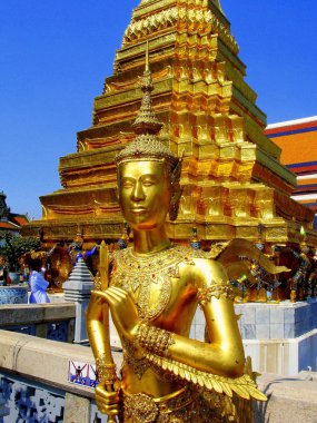 Bangkok, Tayland: Kraliyet Sarayı'nın Wat Phra Kaeo