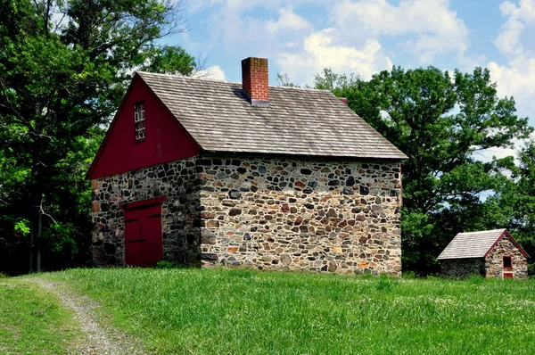 Chadds Ford, PA: Stone Shed at the Gideon Gilpin House — Stock Photo, Image