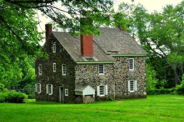 Chadds Ford, Pa: Czerwona stodoła w Gideon Gilpin House — Zdjęcie stockowe