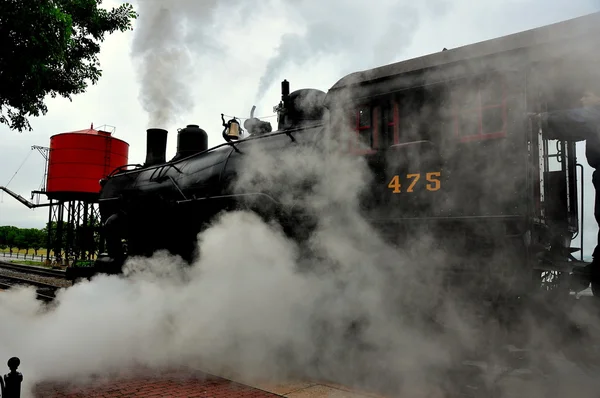 Strasburg, PA: Steam Engine at Strasburg Railroad — Stock Photo, Image