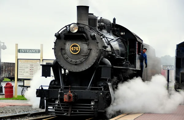 Strasburg, pa: strasburg železniční lokomotiva — Stock fotografie