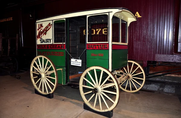 Strasburg, PA: Railroad Museum of Pennsylvania Dairy Wagon — Stock Photo, Image