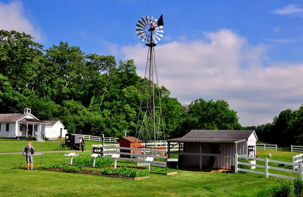 Lancaster, PA:  Amish Village Windmill — Stok fotoğraf