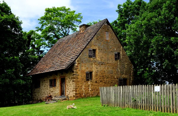 Ланкастер, Пенсильвания: 1719 Hans Herr House — стоковое фото