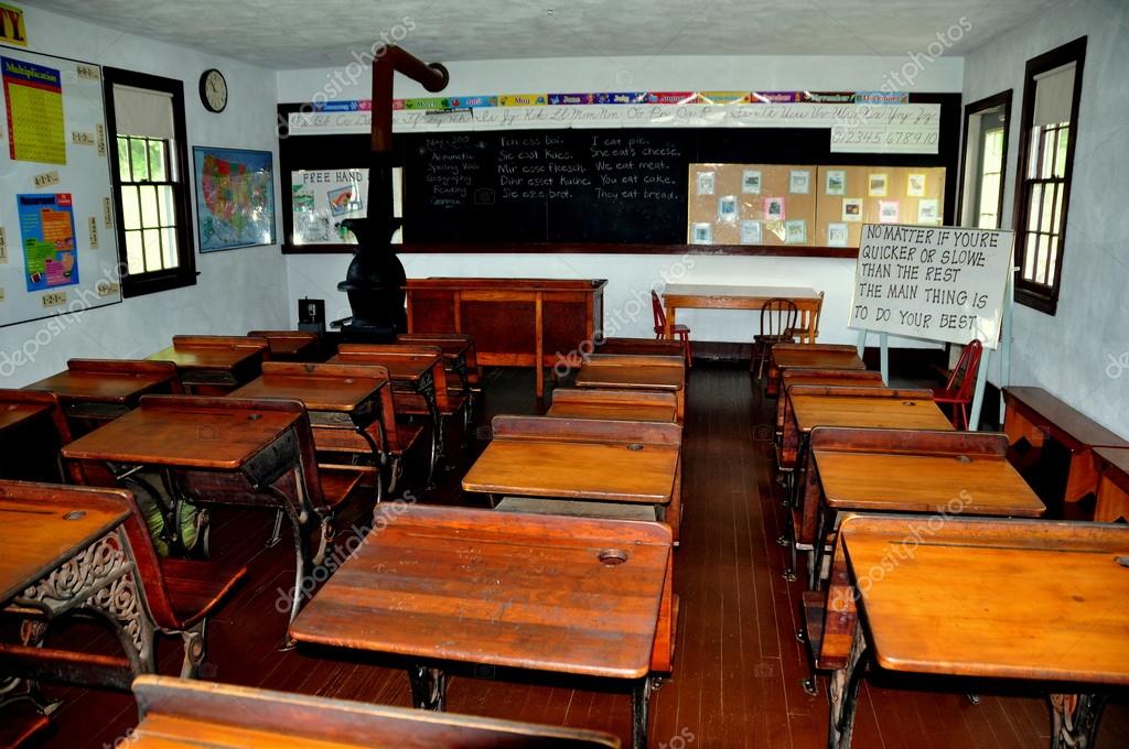 Lancaster, PA Amish Schoolhouse Interior — Fotografia de Stock