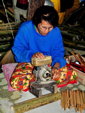 Chiang Mai, Thailand: Woman Working at Borsang Village