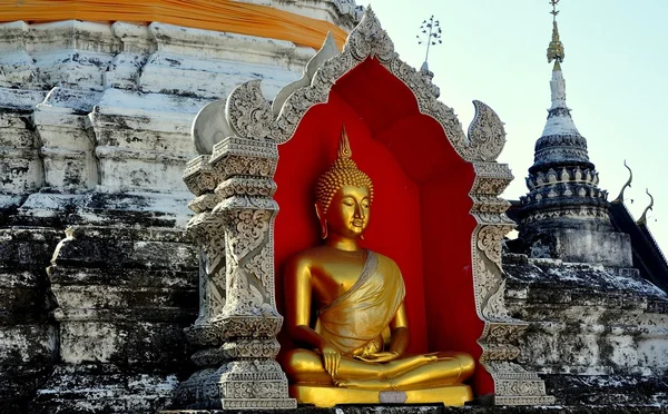 Chiang Mai, Thailand: Wat Bupparam Buddha — 图库照片