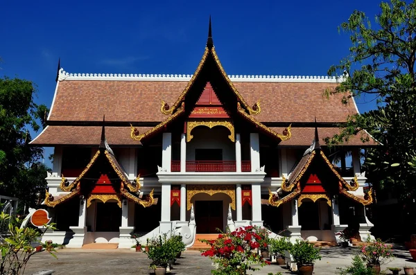 Chiang Mai, Thaïlande : Bibliothèque Wat Chiang Mun — Photo