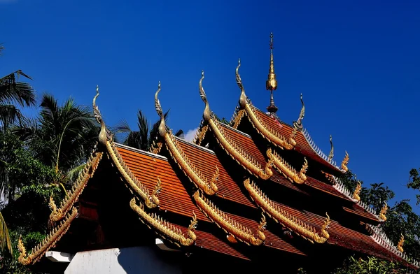 Чиангмай, Таиланд: Wat Nantaran Vihan Hall Roof — стоковое фото