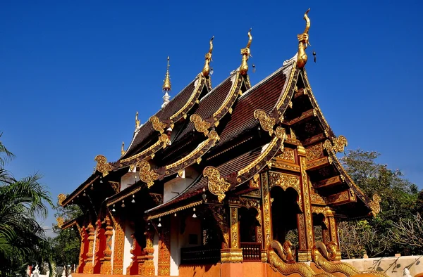 Chiang Mai, Thailand: Wat Chedi Liem Vihan Hall — Stok fotoğraf