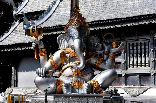 Chiang Mai, Thailand: Ganesha at Wat Sri Suphan — Stock Photo, Image