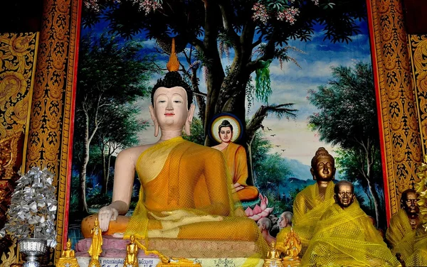 Chiang Mai, Thailand: Statue of Buddha at Wat Chedi Liem — 图库照片