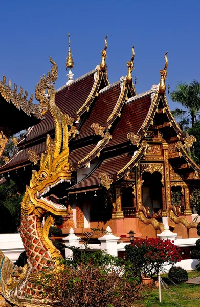 Chiang Mai, Thailand: Wat Chedi Liam Vihan Hall — Stockfoto