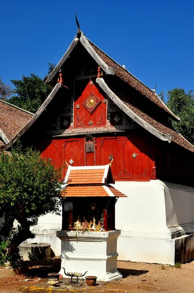 Lampang, Thailand: Perpustakaan Repositori di Kuil Thailand — Stok Foto