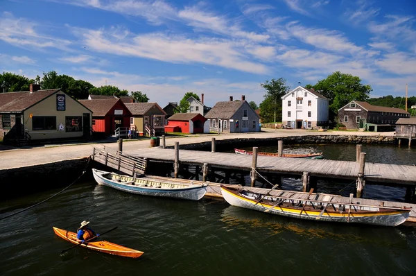 Mystic, CT: Seafaring Village en Mystic Seaport —  Fotos de Stock