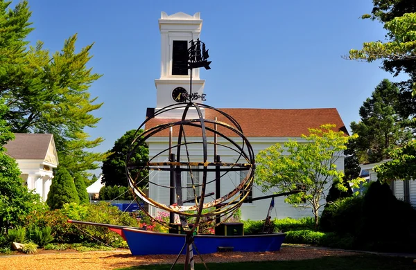 Mystic, CT: Greenmanville Church at Mystic Seaport — Stock Photo, Image