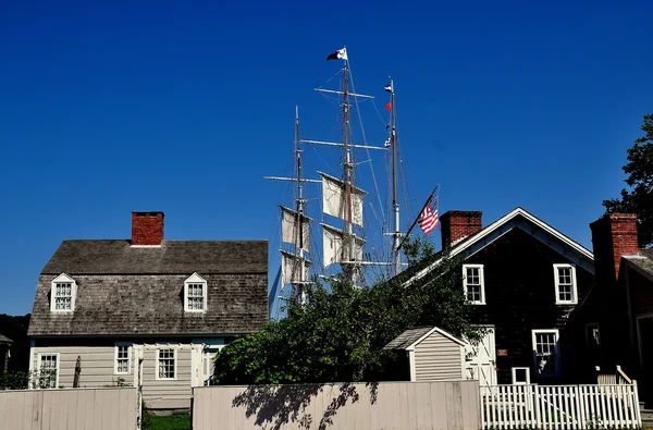 Mystic, CT:  Charles W. Morgan Whaling Ship — Zdjęcie stockowe