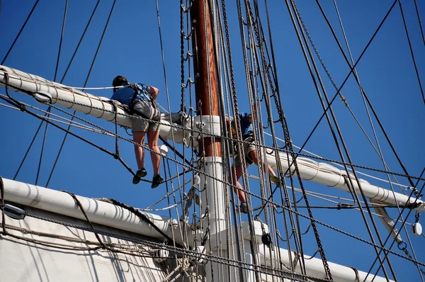 Mystic, CT:  Charles W. Morgan Whaling Ship — Stock Photo, Image