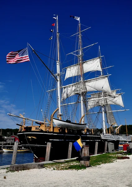 Mystic, CT:  Charles W. Morgan Whaling Ship — Zdjęcie stockowe