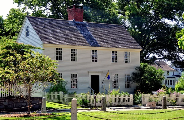 Mystic, CT: Buckingham-Hall House at Mystic Seaport — Stock Photo, Image