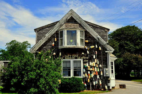 Orleans, MA: Captain Cass Rock Harbor Seafood Restaurant — Stok fotoğraf