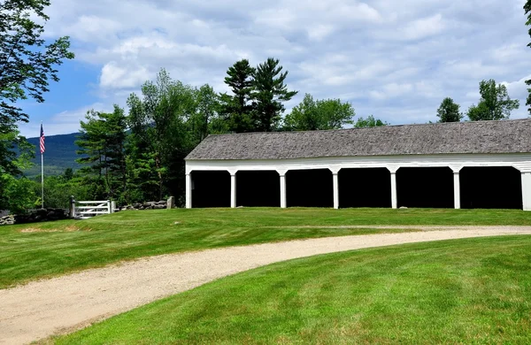 Jaffrey Center, NH: Stabes at 1775 Meeting House — Stock Photo, Image