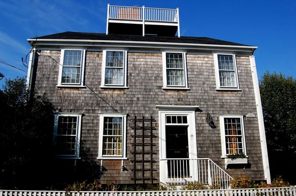 Nantucket, Ma: La casa del capo coperto di scandole — Foto Stock