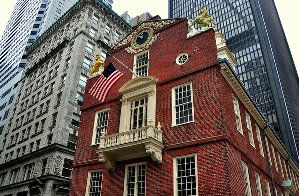 Бостон, Ма: 1713 Старый государственный дом — стоковое фото