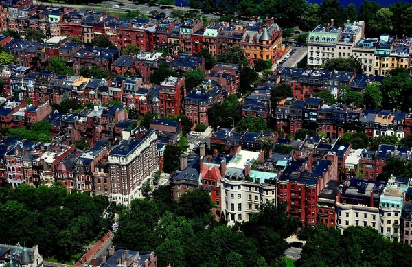 Boston, Ma: Visa Back Bay bostäder Stockfoto