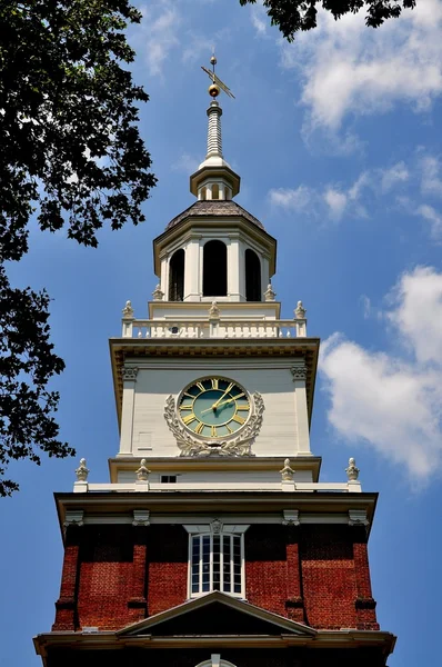 Philadelphia, Pa: Steeple di Independence Hall — Foto Stock