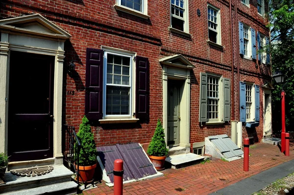 Philadelphia, PA: Elfreth's Alley Homes — Stock Photo, Image