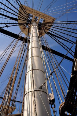 Baltimore,MD: Mast & Rigging of U.S.S. Constellation