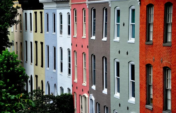 Baltimore, MD: Federal Hill Row Houses — Stock fotografie
