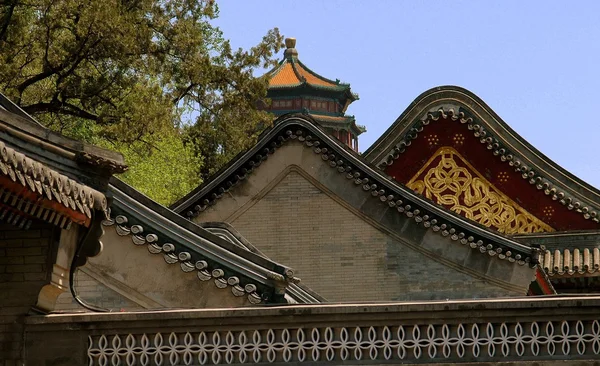 Beijing, Chiny: Qing Hua dziedziniec hotelu Summer Palace — Zdjęcie stockowe