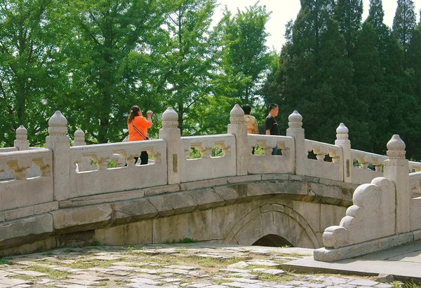 Changping, Chine : Pont de marbre aux tombes Ming — Photo