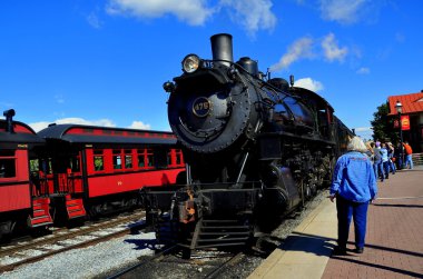 Strasbueg, Pennsylvania: Steam Locomotive at Strasburg Railroad