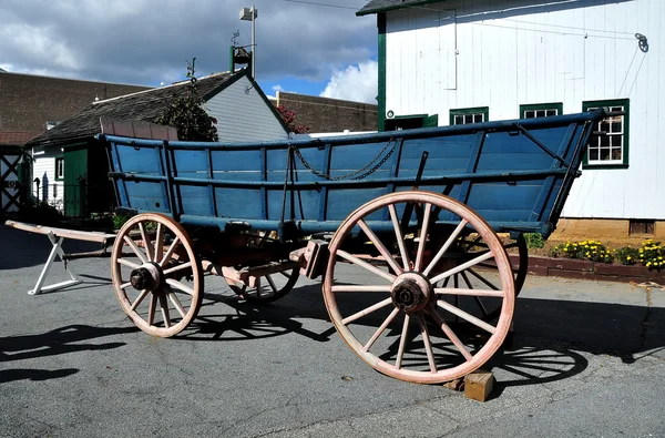 Lancaster, Pennsylvanie : Wagon de ferme en bois — Photo