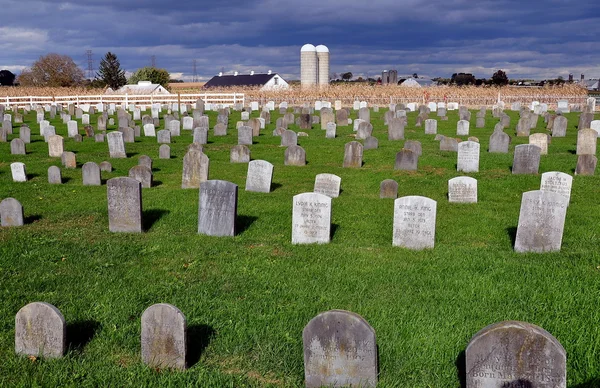 Lancaster County, Pennsylvania: Amish begraafplaats — Stockfoto