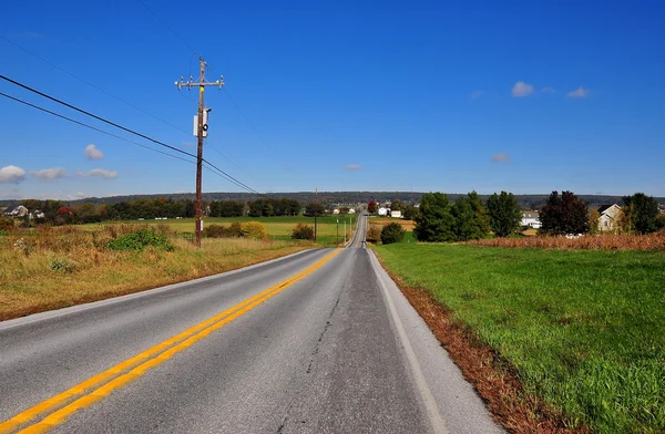 Lancaster County, Pennsylvania: Rural Highway — Stock Photo, Image