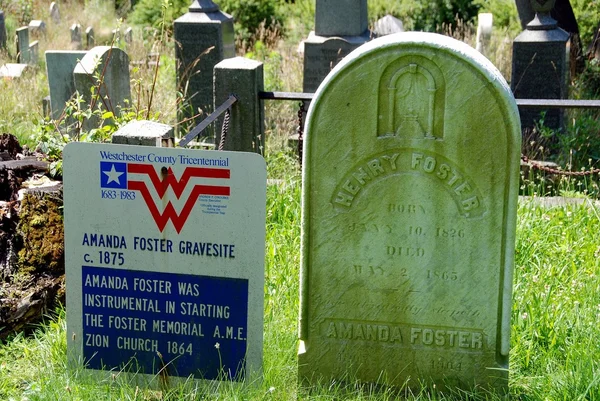 Hueco soñoliento, Nueva York: Amanda Foster tumba —  Fotos de Stock