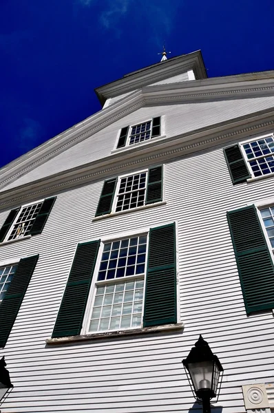 Rindge, New Hampshire:  1796 Second Rindge Meeting House — Stock Photo, Image