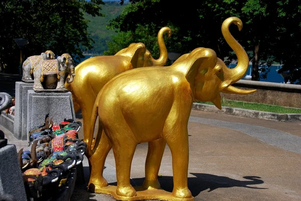 Phuket, Tailândia: Santuário de Elefantes em Cape Promthep — Fotografia de Stock