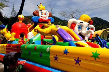 Phuket, Tayland, Thailand: Çocuk plastik şişirilmiş Bahçesi