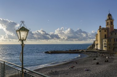 Camogli gün batımında