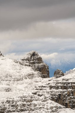 İtalya 'da Trentino Alto Adige' de Sass Pordoi Panorama