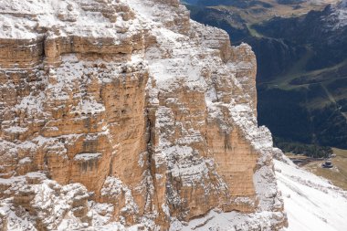İtalya 'da Trentino Alto Adige' de Sass Pordoi Panorama