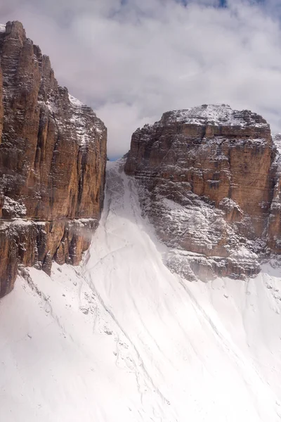 İtalya 'da Trentino Alto Adige' de Sass Pordoi Panorama