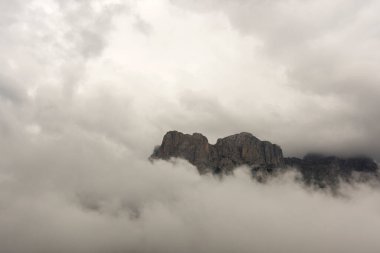 landscape and houses in vigo di fassa  in Trentino Alto Adige in Italy