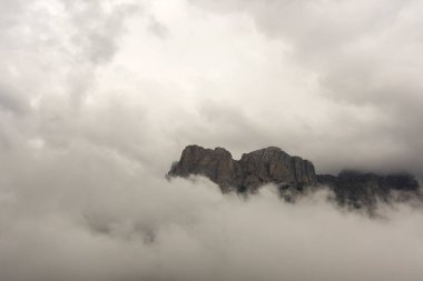 landscape and houses in vigo di fassa  in Trentino Alto Adige in Italy